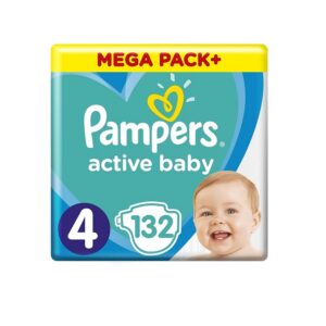 Pampers Active Baby mähkmed, N4 132tk 9kg-14kg