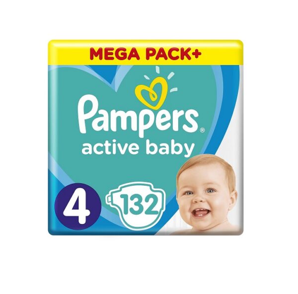 Pampers Active Baby mähkmed, N4 132tk 9kg-14kg