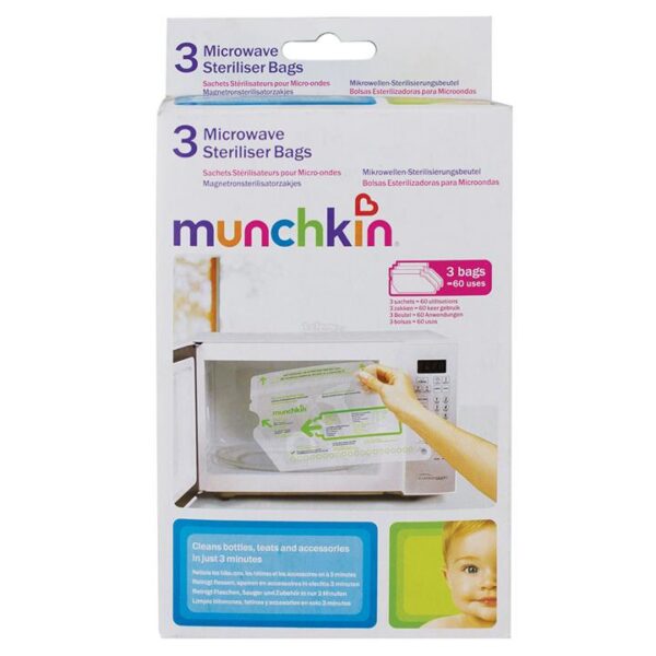 Munchkin Microwave Steriliser bag STERILISEERIMISKOTID 3TK