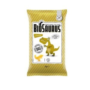 Juustumaitselised ökoloogilised maisikrõpsud 50g Biosaurus