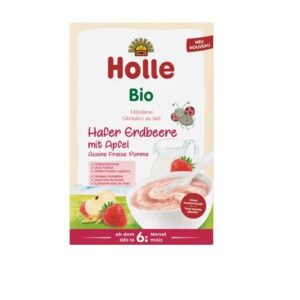 Holle Kaerahelbepuder maasikate ja õuntega imikutele alates 6. elukuust, mahe 250g