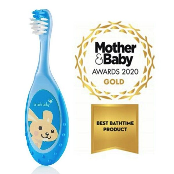 Brush Baby FlossBrush hambahari vanusele 0-3 eluaastat – sinine