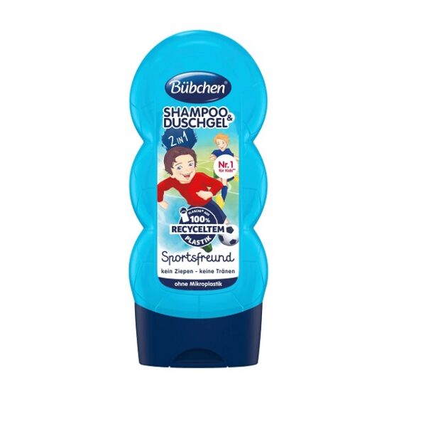Bübchen Kids Shampoo & Shower 2 in 1 Sportsfan 230ml shampoon ja dushigeel