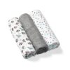 BabyOno bambusest mähkimislinad/suulapid 3tk, Gray 70x70cm Grey – pilt 3