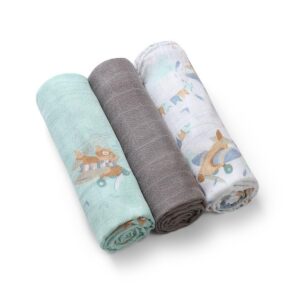 BabyOno bambusest mähkimislinad/suulapid 3tk, Gray 70x70cm