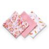 BabyOno bambusest mähkimislinad/suulapid 3tk, Pink 70x70cm – pilt 2