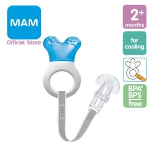 MAM Mini Cooler &Clip närimisrõngas+kinnituspael klambriga sinine 2+kuud
