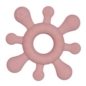 CANPOL BABIES silikoonist väljaulatuvate osadega närimislelu, 3m+, roosa, STARFISH