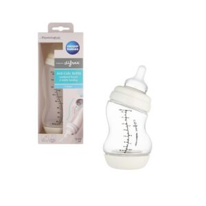 Canpol Babies lai S-kujuline Anti-Colic lutipudel 200ml valge
