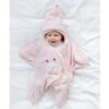 Kokkupandav magamistekk/vannilina Snugle wrap Mesilane  Baby Fehn 0-10kuud – pilt 2