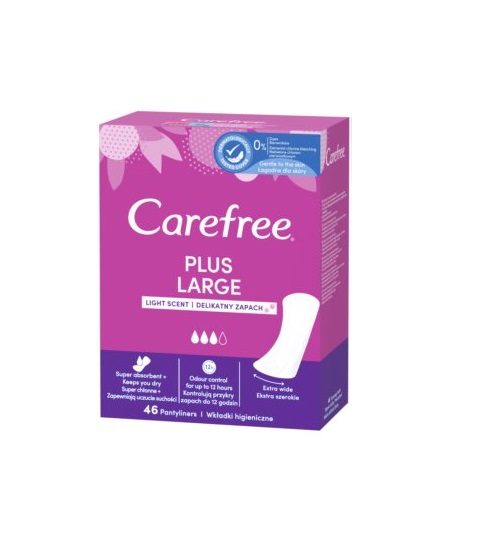 Carefree Plus Large Light Scent pesukaitsed 46tk  L