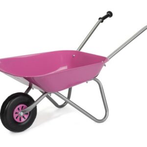 Laste aiakäru metall kastiga Rolly roosa