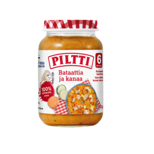 Piltti Bataat kanalihaga 3x190g 6.kuust (1purk-1,99eur)