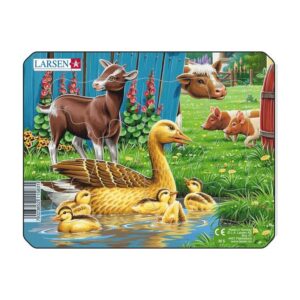 Papist puzzle 7-osaline Farmiloomad 2+aastasele MINI 5 Pardipere,kitseke,notsud,lehm