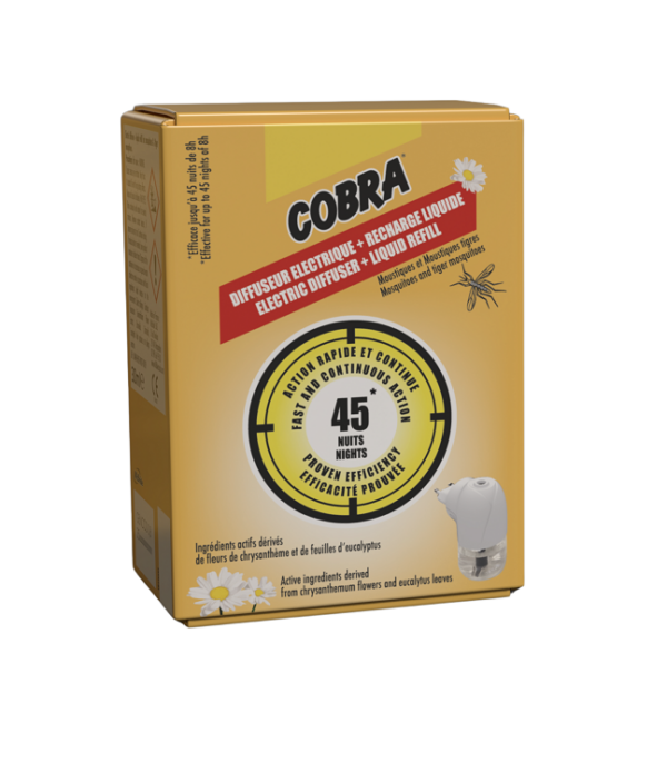 Cobra elektriline sääsetõrjeaparaat vedelik 45ööd