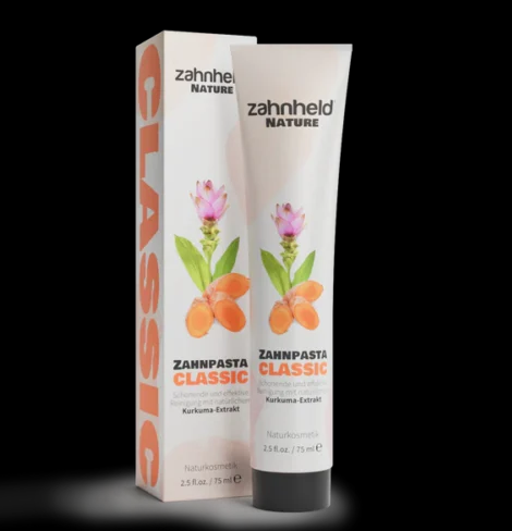 Hambapasta Kurkumi ja steeviaga 75ml Zahnheld Nature