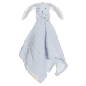 Teddykompaniet musliinist kaisutekk Jänes 40x40cm, baby blue