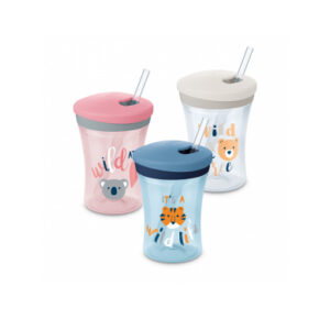 NUK Action Cup joogipudel 230ml joogikõrrega 12+kuud Vali värv!!! SK67