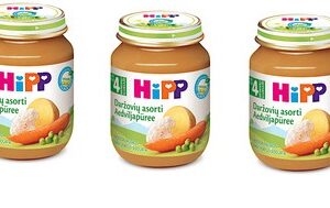 Juurviljapüree ÖKO Hipp 3x125g 4.kuust (1tk-1,65eur)