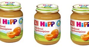 Aprikoosipüree 3x125g Hipp 4.kuust (1tk-1,71eur)