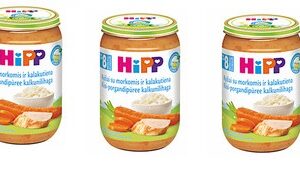 HIPP riisi-porgandipüree kalkunilihaga ÖKO 3x220g 8.kuust (1purk-2,75eur)