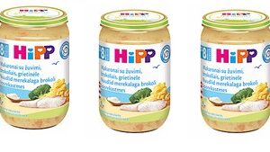 HIPP tagliatelle makaronid merekalaga spargelkapsa-koorekastmes 3x220g 8.kuust (1purk-2.75eur)