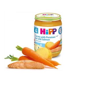 HiPP Porgandi-kartulipüree merilõhega 3x190g Hipp 4.kuust (1tk-2.65eur)