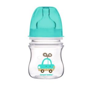 CANPOL BABIES lutipudel 120ml EasyStart colorful Meresinine Auto 0+kuud silikoon lutiga