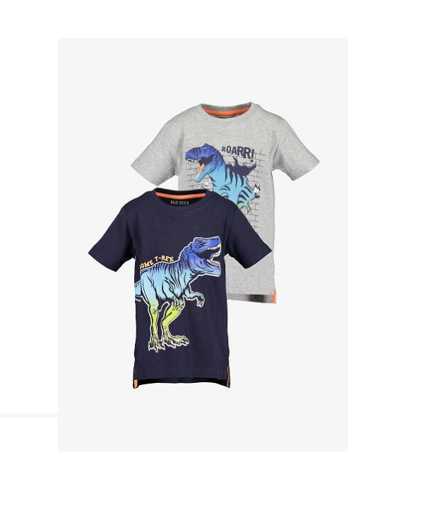 T-särk Blue Seven Hall või tumesinine Dino (98-128cm)