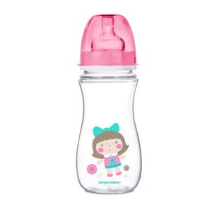 CANPOL BABIES lutipudel EasyStart Colorful Roosa tüdruk 300ml silikoonlutiga