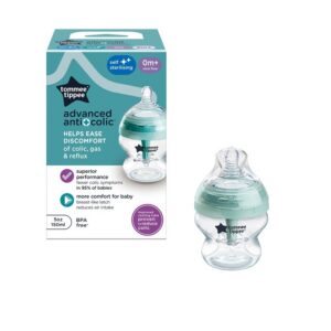 Tommee Tippee Advenced anti-koolik lutipudel 150 ml isesteriliseerimis funktsiooniga roheline