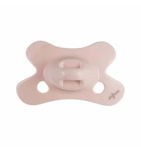 Silikoonlutt dental Natural Newborn Uni -2/+2 kuud õrnroosa rõngata (Difrax)