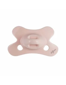 Silikoonlutt dental Natural Newborn Uni -2/+2 kuud õrnroosa rõngata (Difrax)