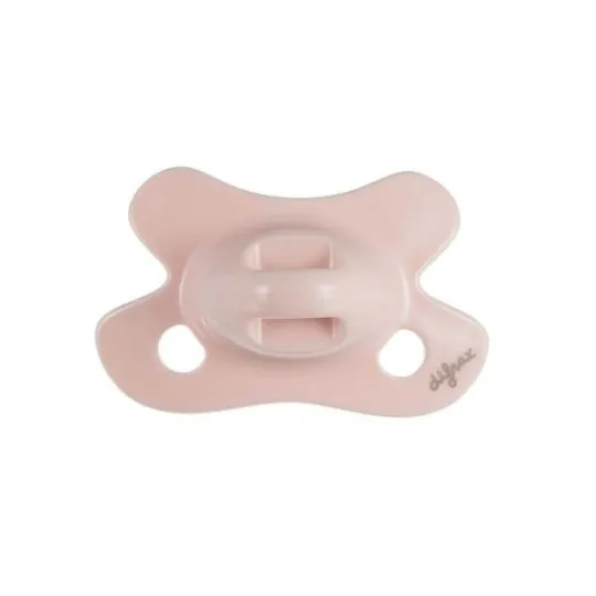 Silikoonlutt dental 0-6 heleroosa (Difrax)