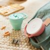 Munchkin silikoonist suupistete tops kaanega Mint – pilt 2