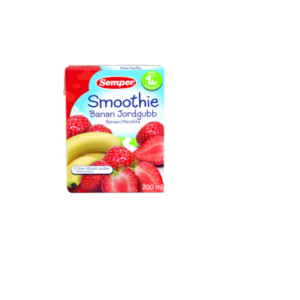 Semper smuuti banaani-maasika 3×200 ml, alates 12-elukuust (1pakk-1.15eur)