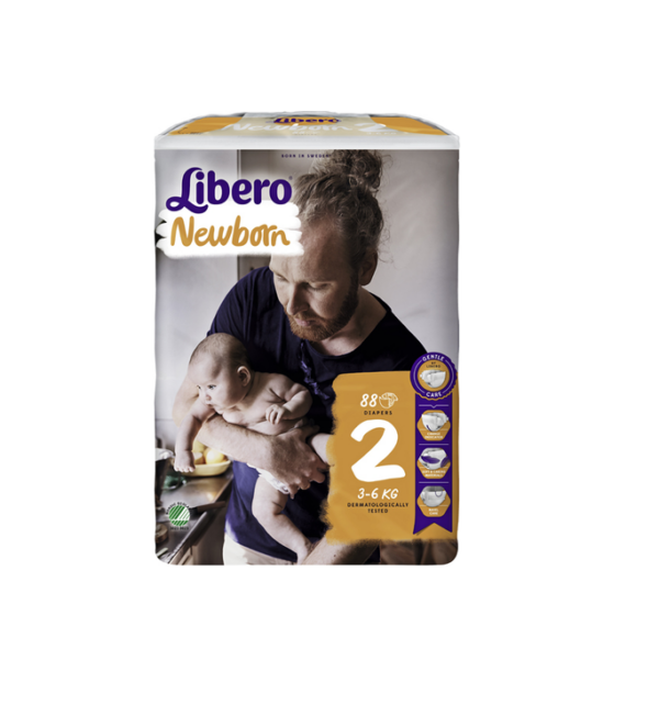 Libero teipmähkmed Newborn N2 3-6 kg  86tk