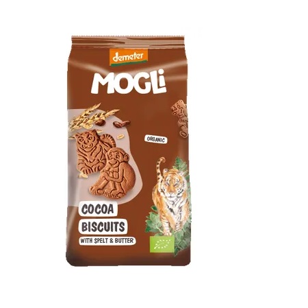 Mogli Kakaoküpsised spelta ja võiga, biodünaamilised 125g