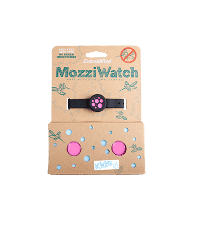Mozzi Watch sääse-, puugitõrje käevõru lastele, roosa