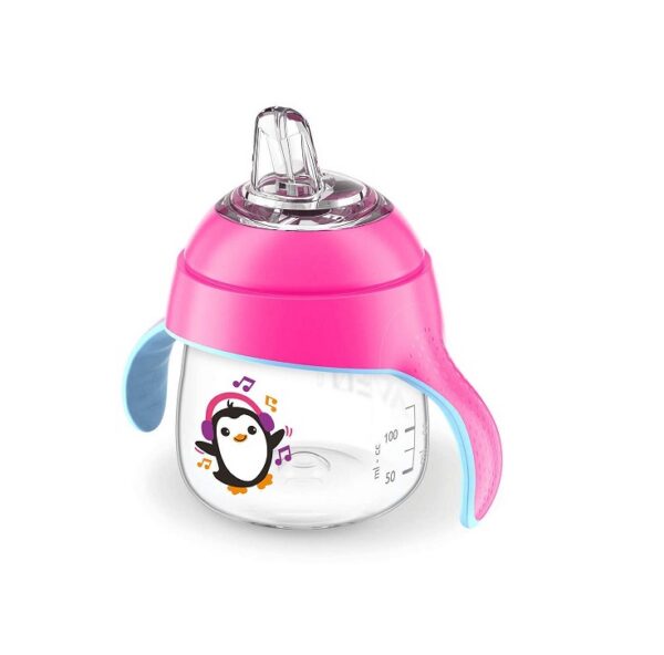 AVENT Tilaga tass pingviin 6+kuud 200ml SCF746/03 Roosa