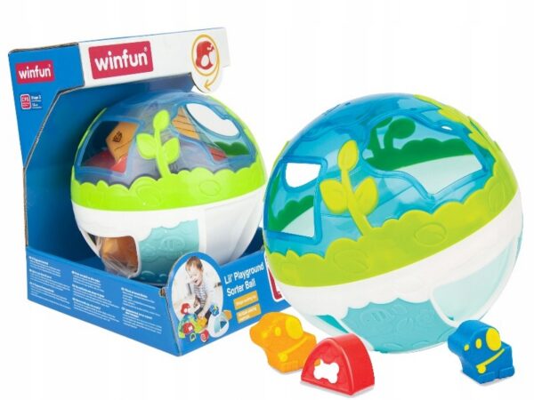 WinFun Sorteerimismäng pall kujunditega laimi/sinine