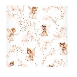 Flanellmähe 1tk 70x80cm Valge Feja/haldjas