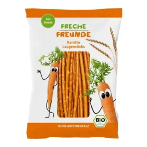 Krõbedad pulgad porgandiga, alates 12. elukuust , ökoloogilised FRECHE FREUNDE 75 g