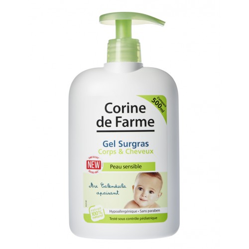 Beebi pesugeel juustele ja kehale 500ml Corin de Farme