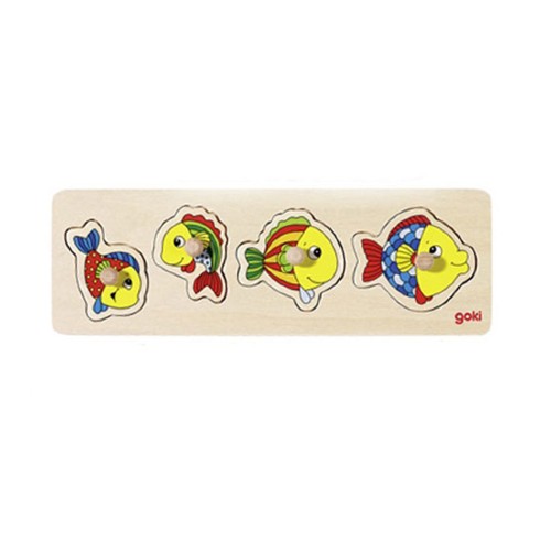 GOKI nuppudega puzzle Kalad 10x30cm