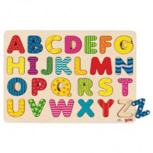 Goki tähestiku puzzle mustriga tähed