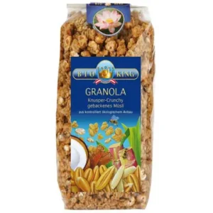 Krõbedad magustatud helbed, ökoloogilised Bio King 375g