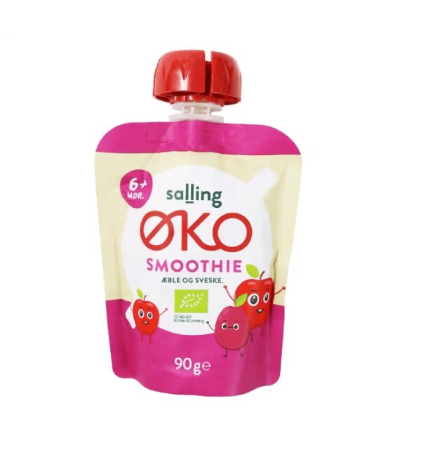 Smuuti õuna-ploomi Salling Eko öko 6+kuust   3x90g (1tuub-0,99eur)