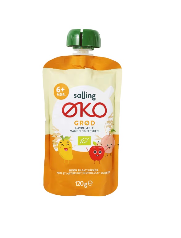 Kaeraouder õuna, mango ja virsikutega Salling Eko öko 6+kuust 3x120g (1tuub-1,20eur)