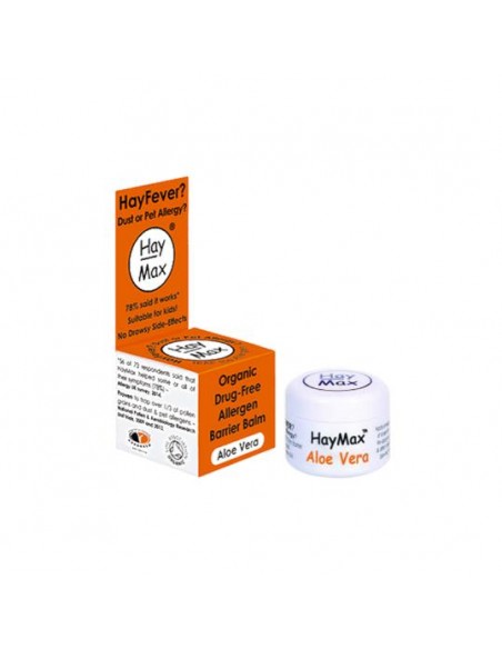HAYMAX Aloe Vera 100% looduslik ja orgaaniline heina, lemmiklooma-, tolmu allergiat tõkestav salv, 5 ml